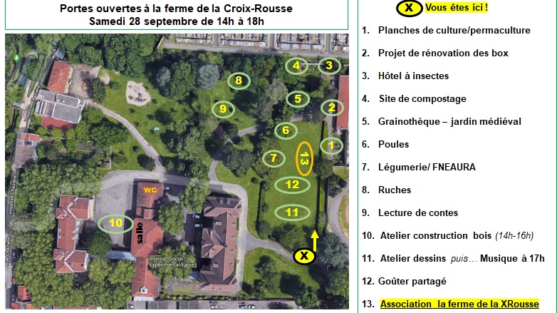 Portes ouvertes : samedi 28 septembre 14h-18h