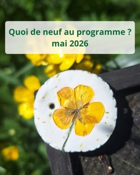 programme pour le mois de mai…